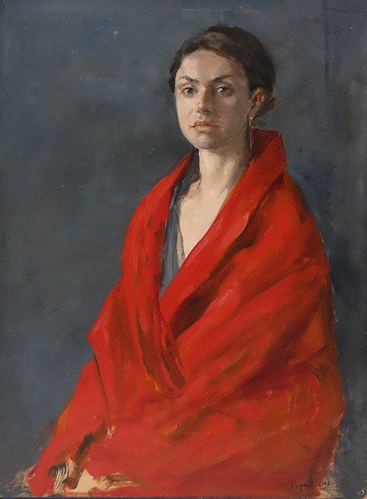François Legrand, Olga, 80 x 60 cm, huile sur toile